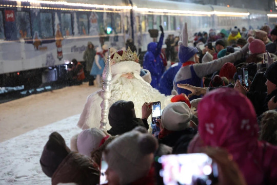 The fabulous train of the Russian Ded Moroz, the main New Year’s wizard of the country finished its journey throughout Russia on January 11